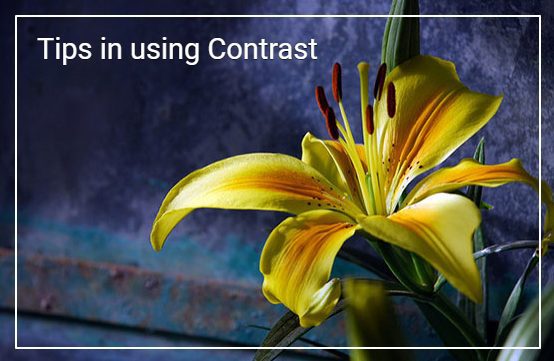 Tips in using Contrast