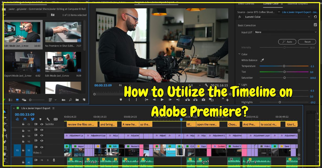 How to zoom in on the timeline on Adobe Premiere? - Renee Robyn