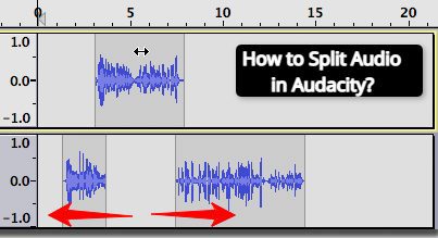 How to split audio in audacity?