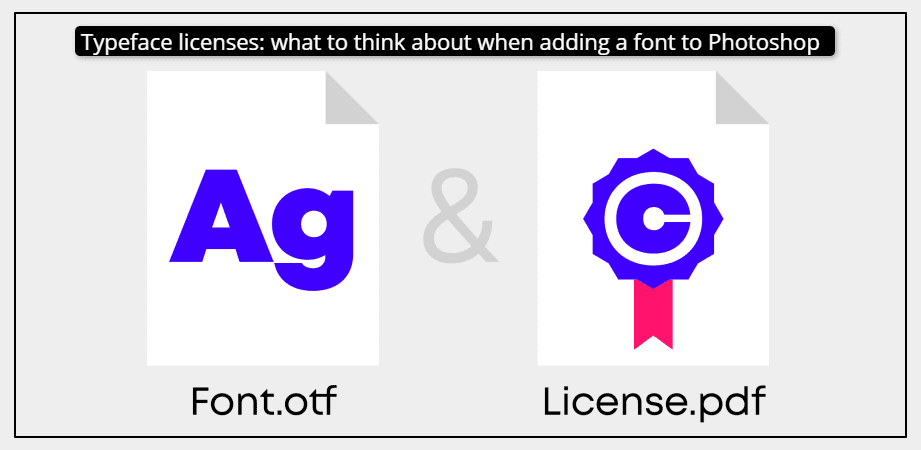 Typeface licenses: what to think about when adding a font to Photoshop